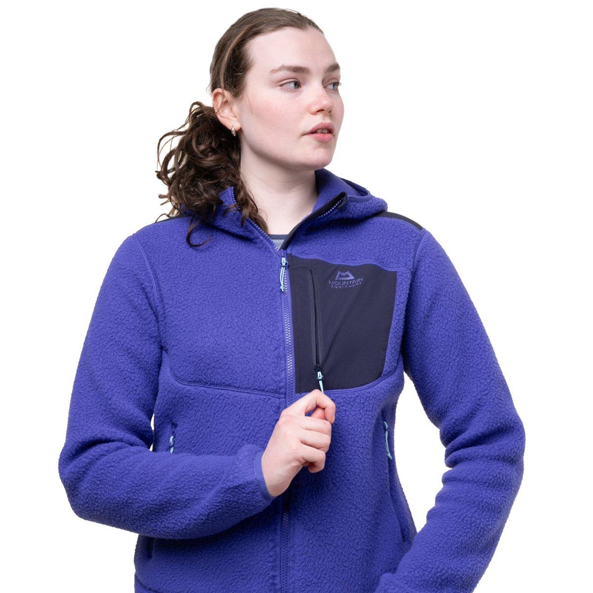 Women's Highpile Hooded Jacket - Purple
