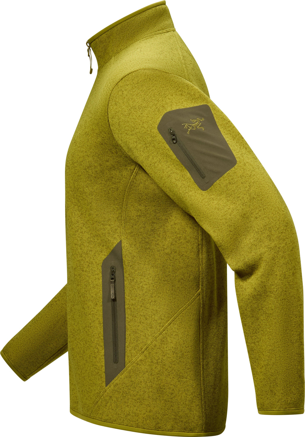 Men's Covert Cardigan - Olive Moss Heather