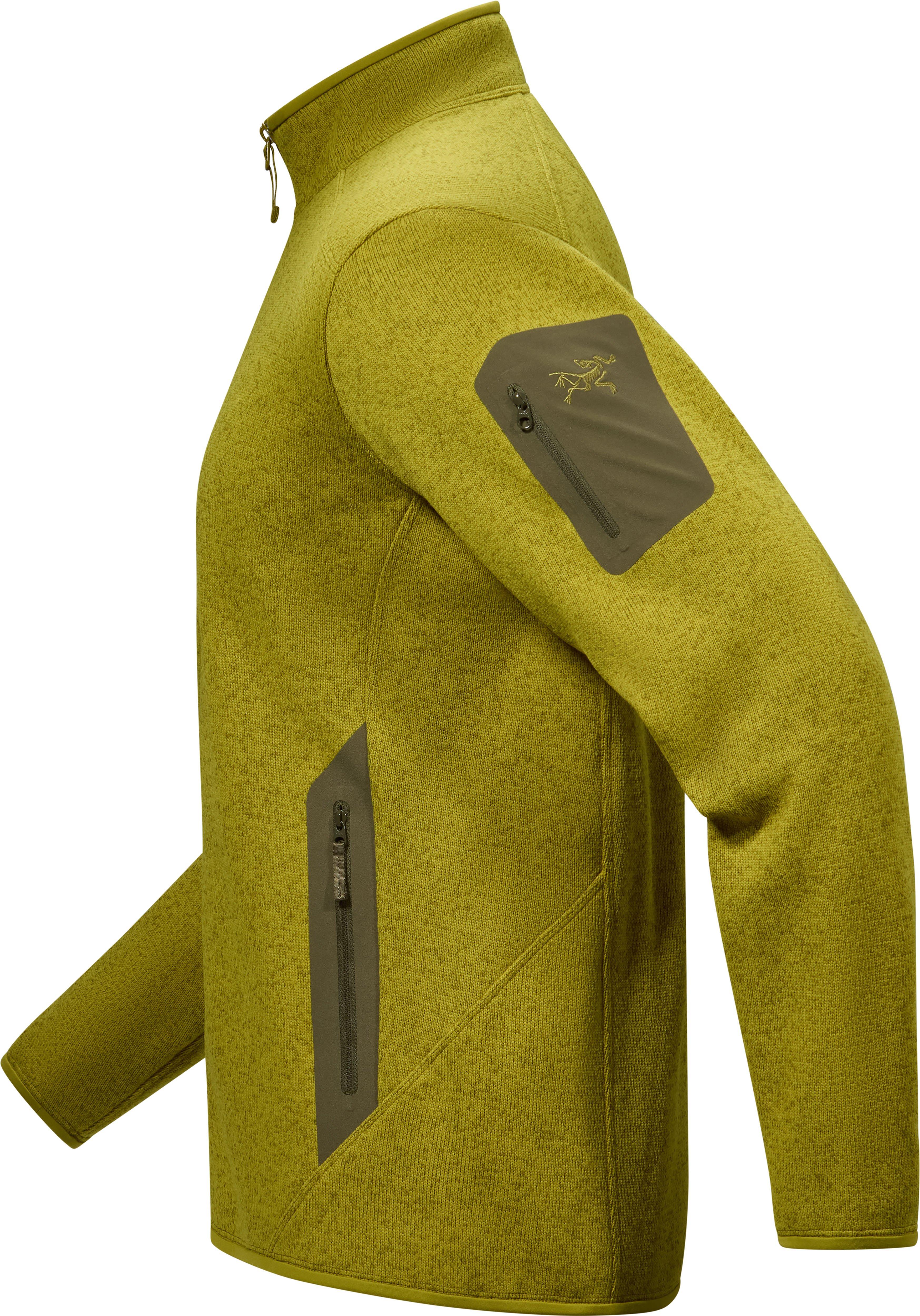 Men's Covert Cardigan - Olive Moss Heather