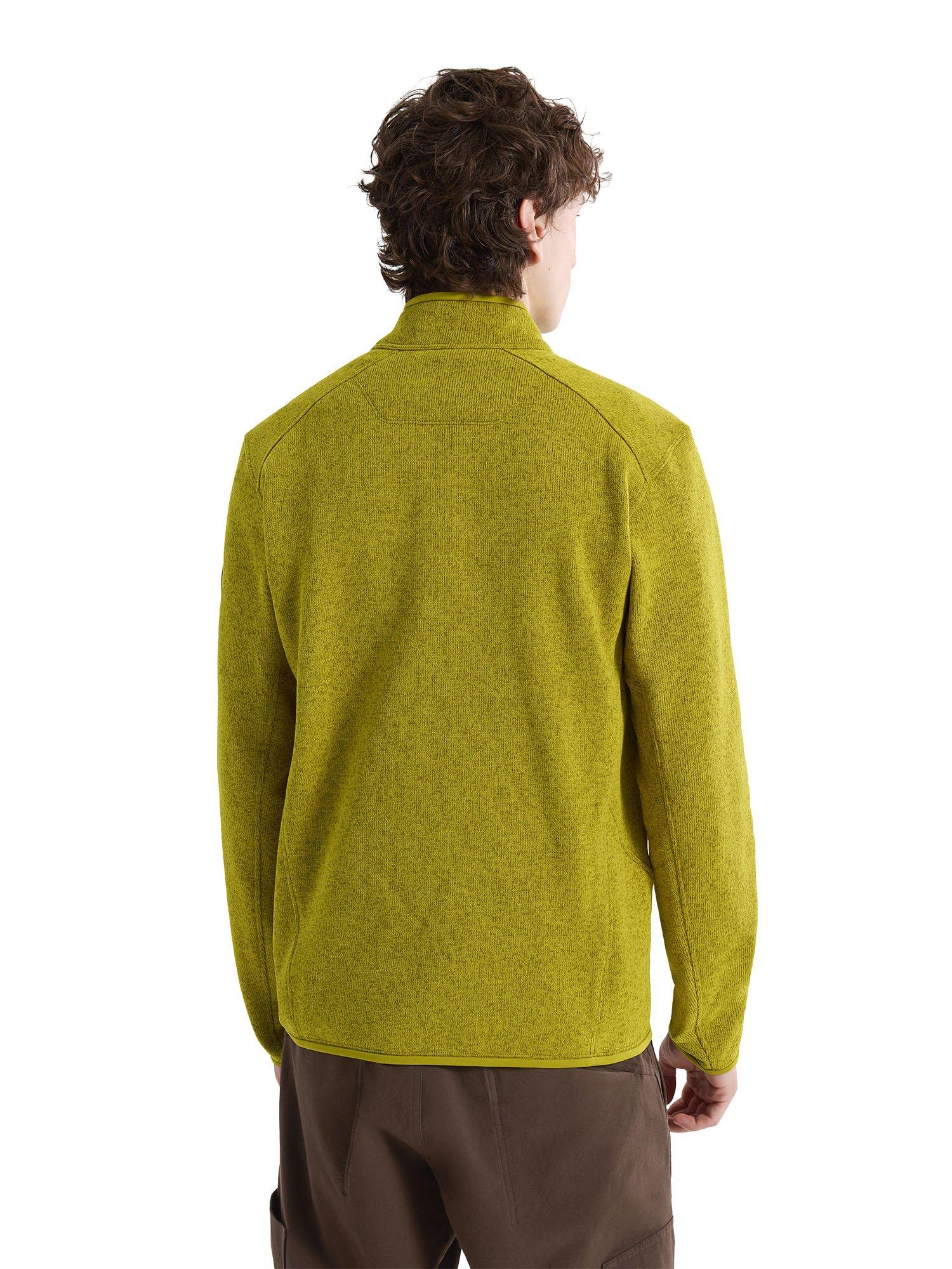 Men's Covert Cardigan - Olive Moss Heather