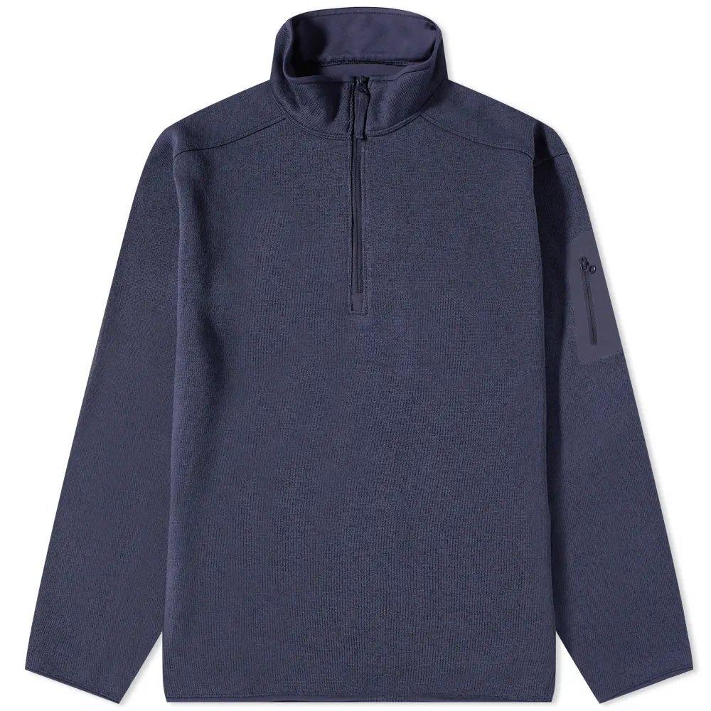 Men's Covert Half Zip - Black Sapphire