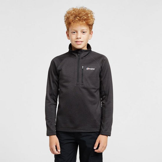 Kids' Pravitale 1/2 Zip Fleece - Black
