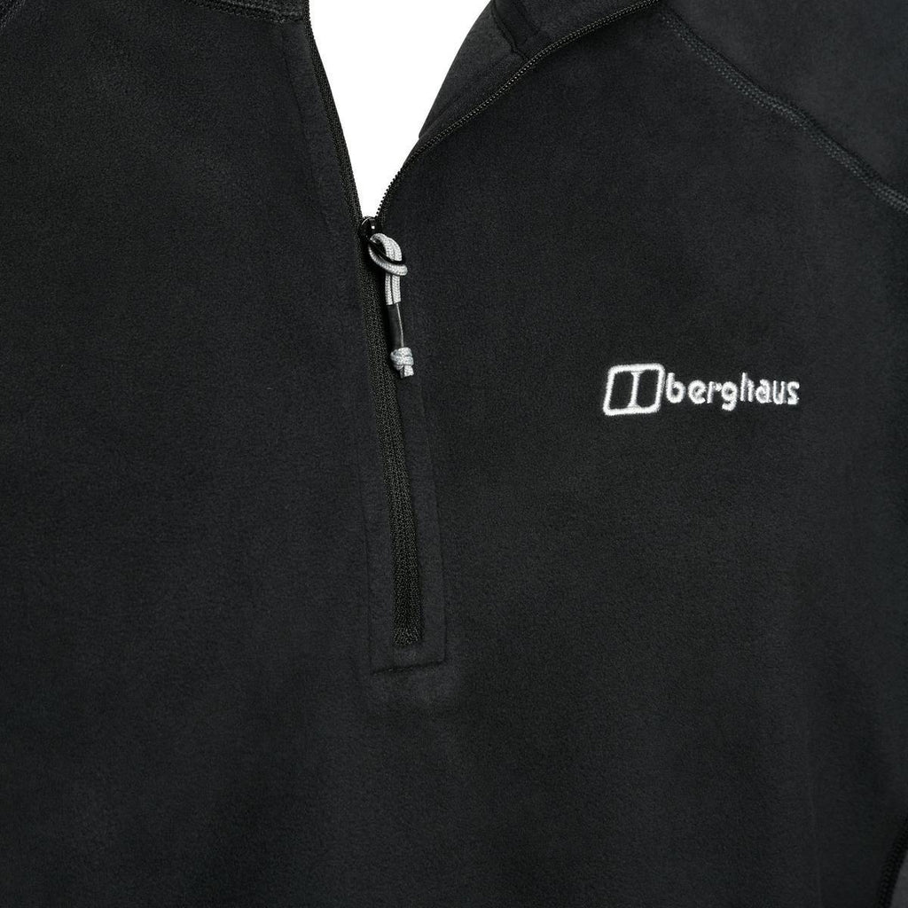 Men's Hartsop 1/2 Zip Fleece - Jet Black / Grey Pinstripe