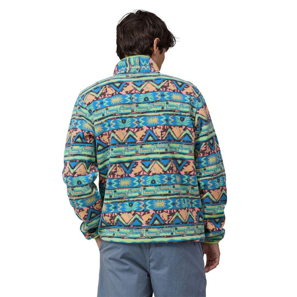 Men's Lightweight Synchilla Snap-T Pullover - High Hopes Geo / Green
