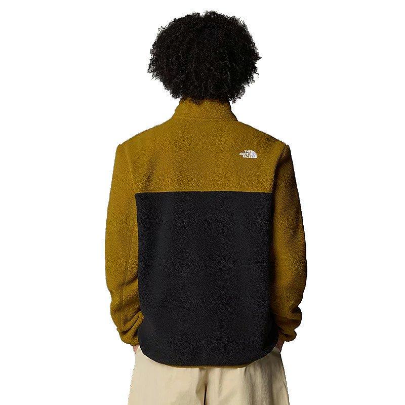 Men's Yumiori 1/4 Zip Fleece Jacket - Black/Green