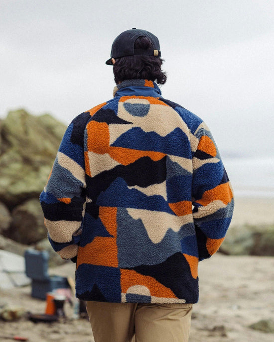 Men's Offroad Sherpa 1/2 Zip Fleece - Blue