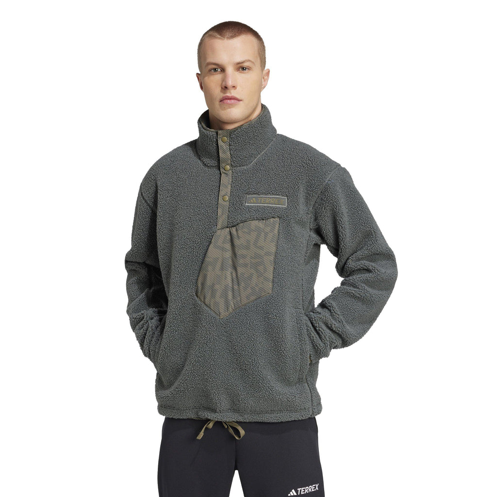 Men's Xploric Fleece Pullover - Green / Grey