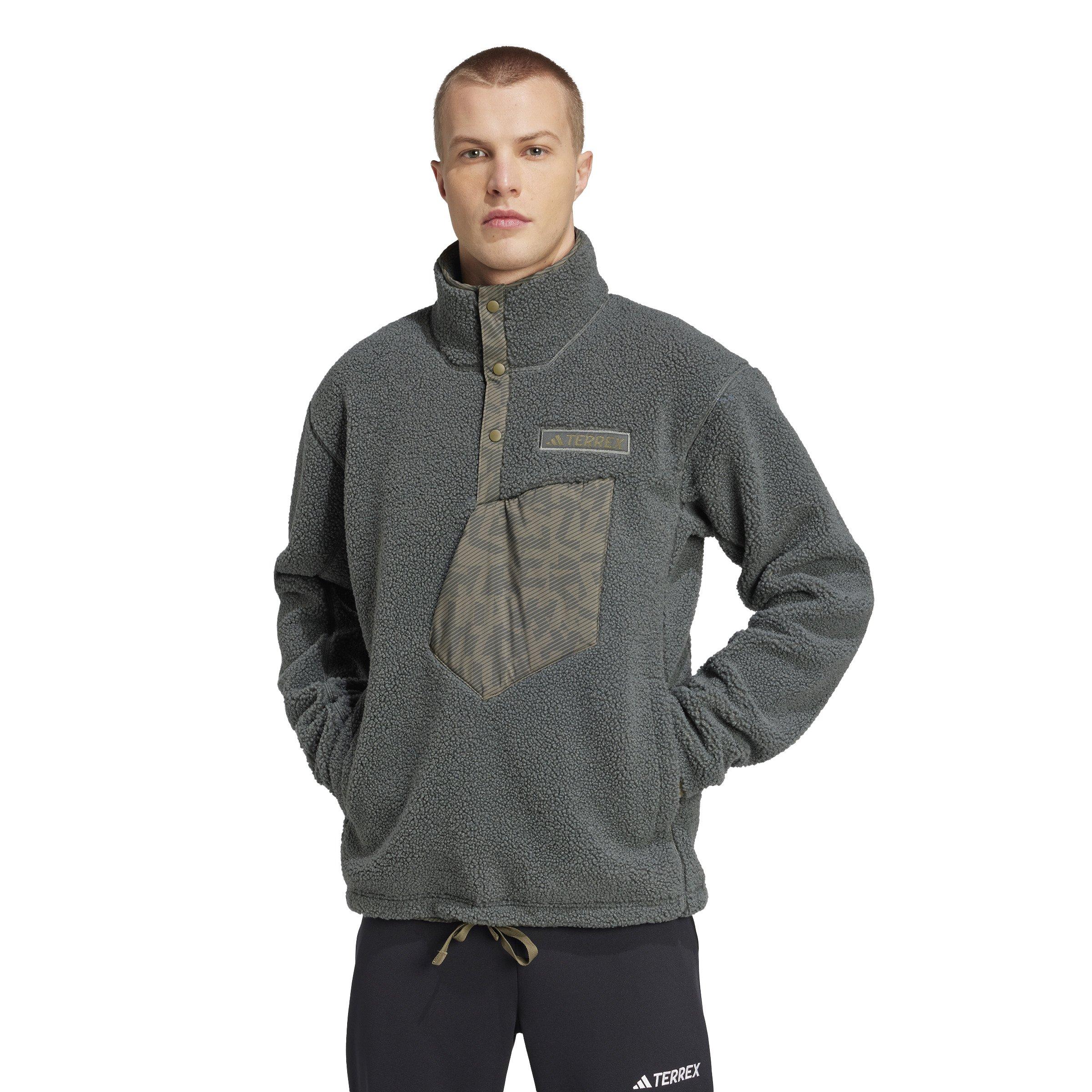 Men's Xploric Fleece Pullover - Green / Grey
