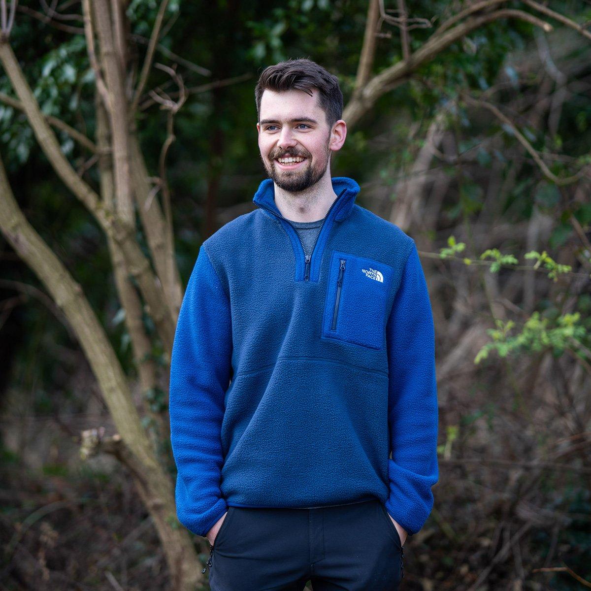 Men's Yumiori 1/4 Zip Fleece Jacket - Navy