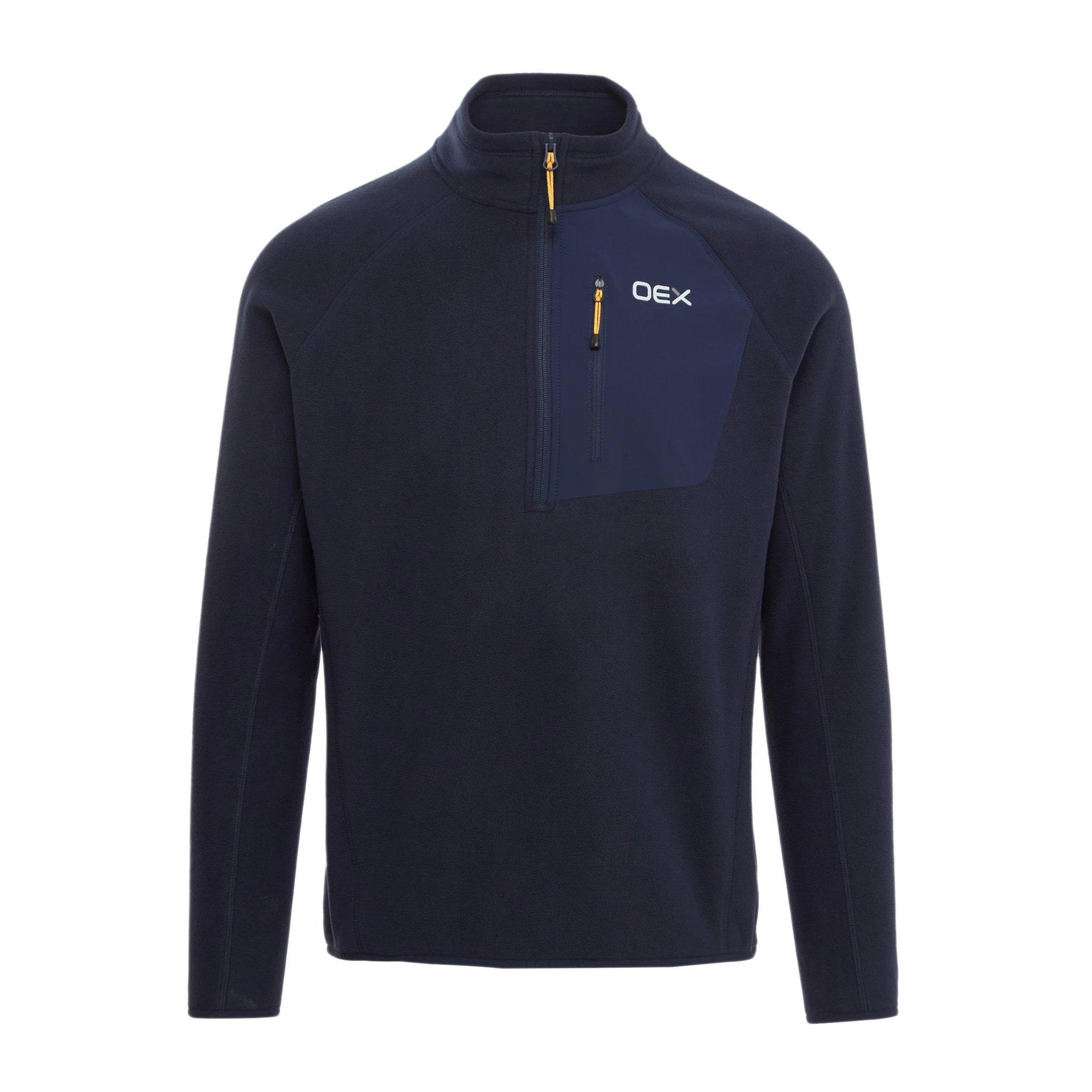 OEX Men's Braewick 1/2 Zip Fleece - Navy | Tiso