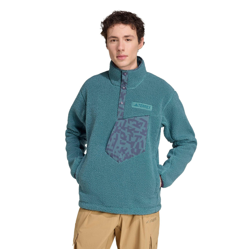 Men's Xploric High Pile Snap Fleece - Teal