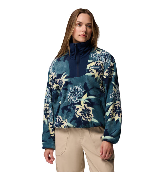 Women's Sequoia Grove Printed 1/2 Zip Fleece - Blue