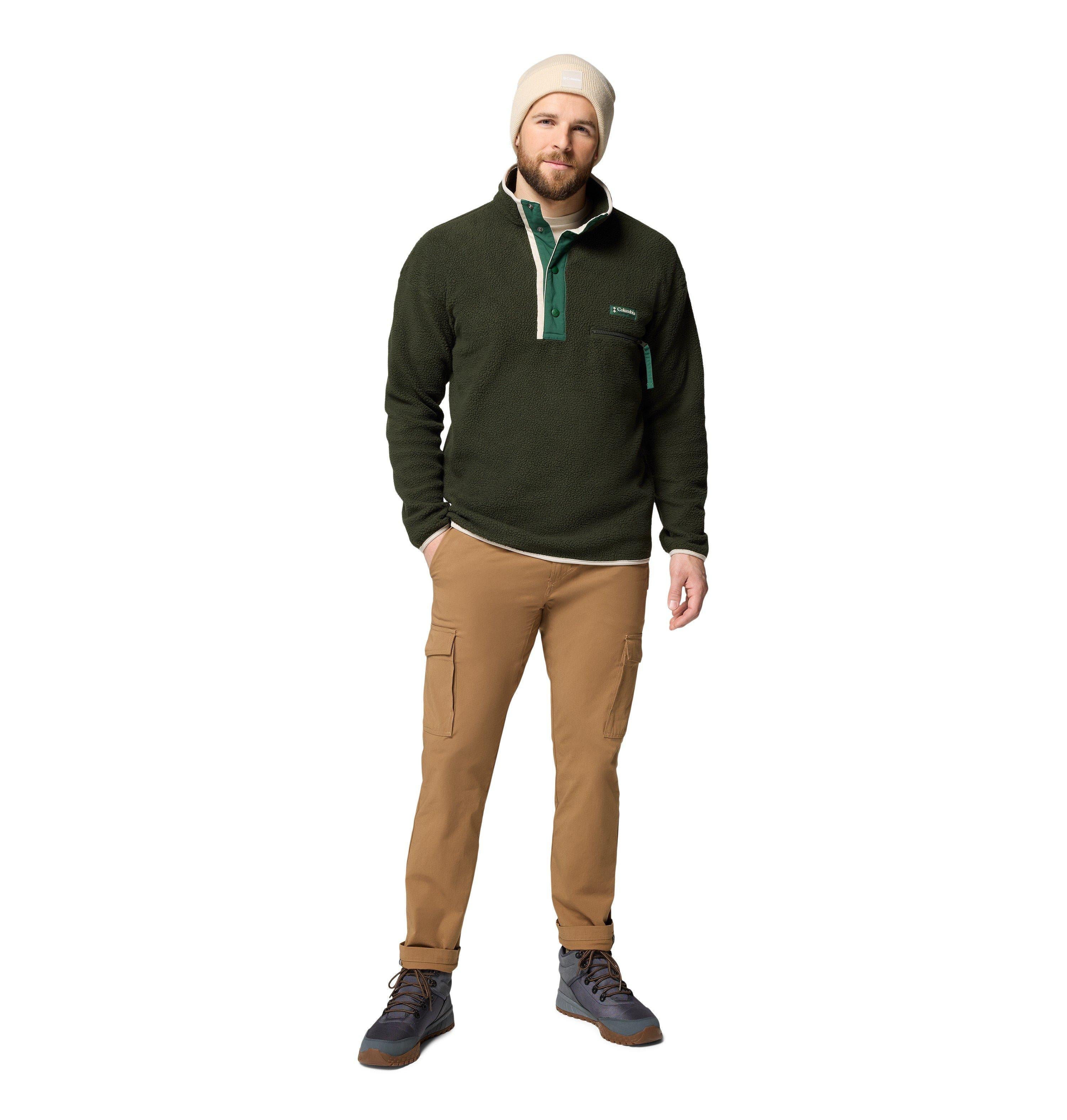 ズイズイ様 Columbia Men's Helvetia II 1/2 Snap Fleece - Dark Green | Tiso