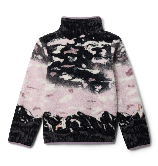 Kids' Helvetia II Printed 1/2 Snap Fleece - Purple