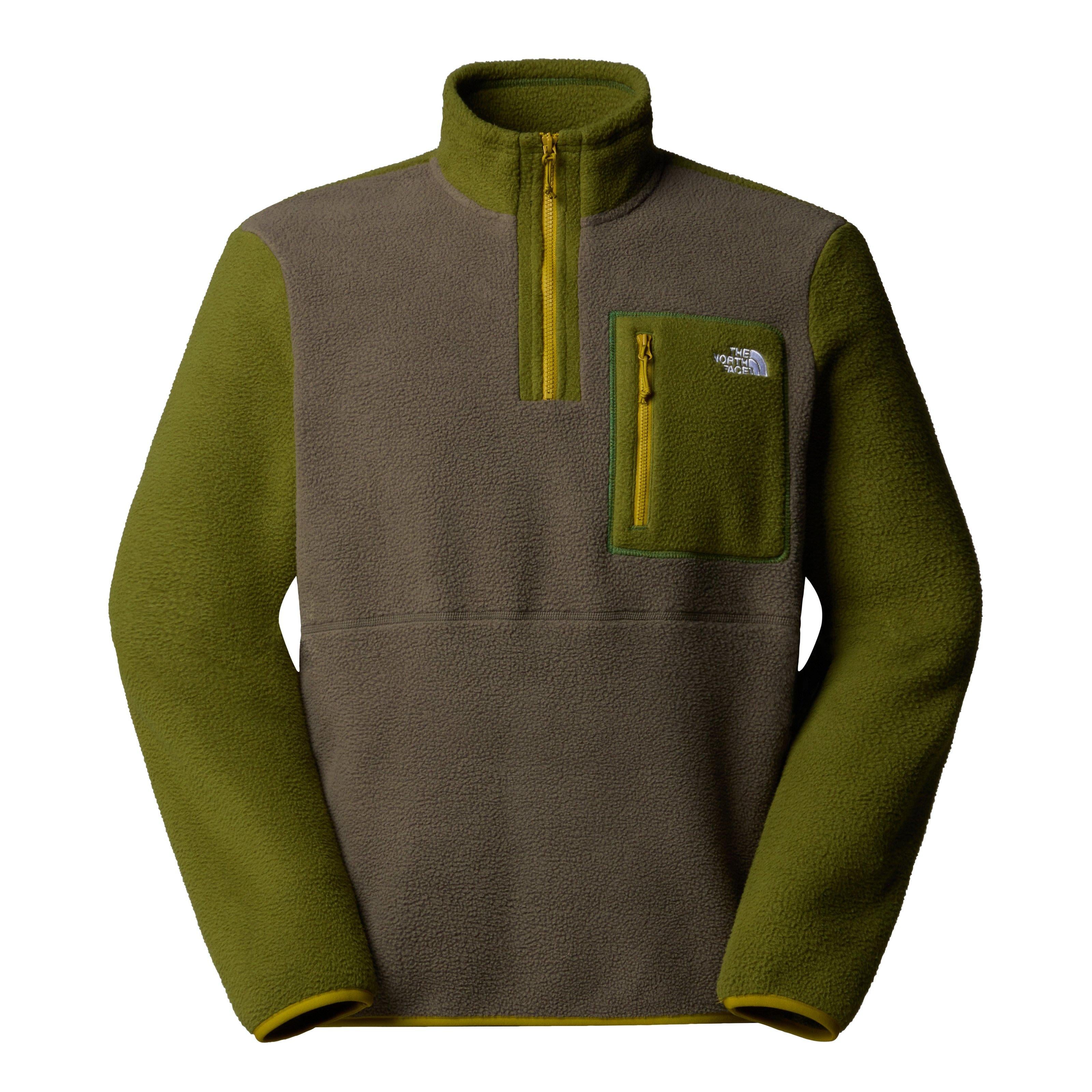 himemoyu The North Face Men's Yumiori 1/4 Zip Fleece Jacket - Green | Tiso