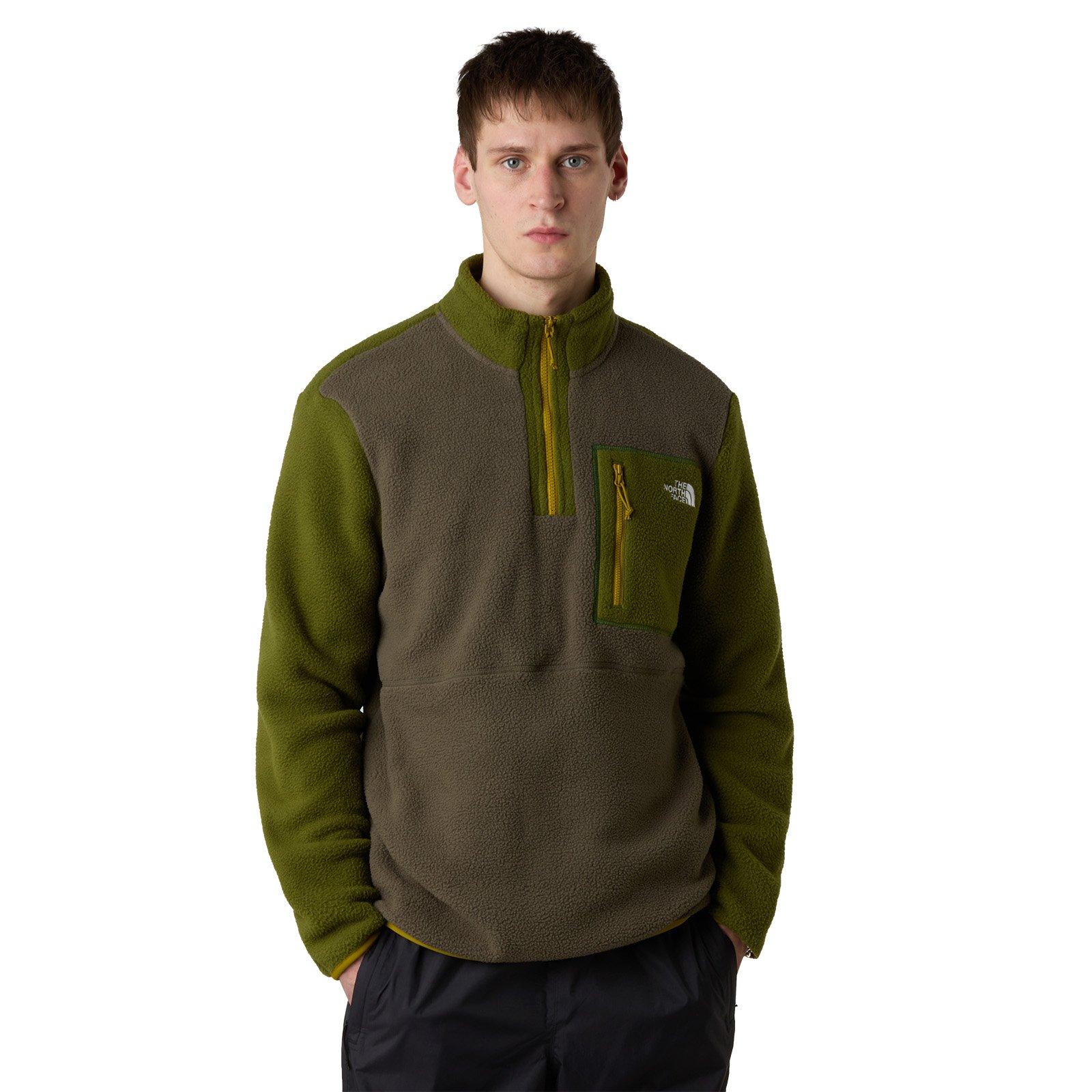 Men's Yumiori 1/4 Zip Fleece Jacket - Green