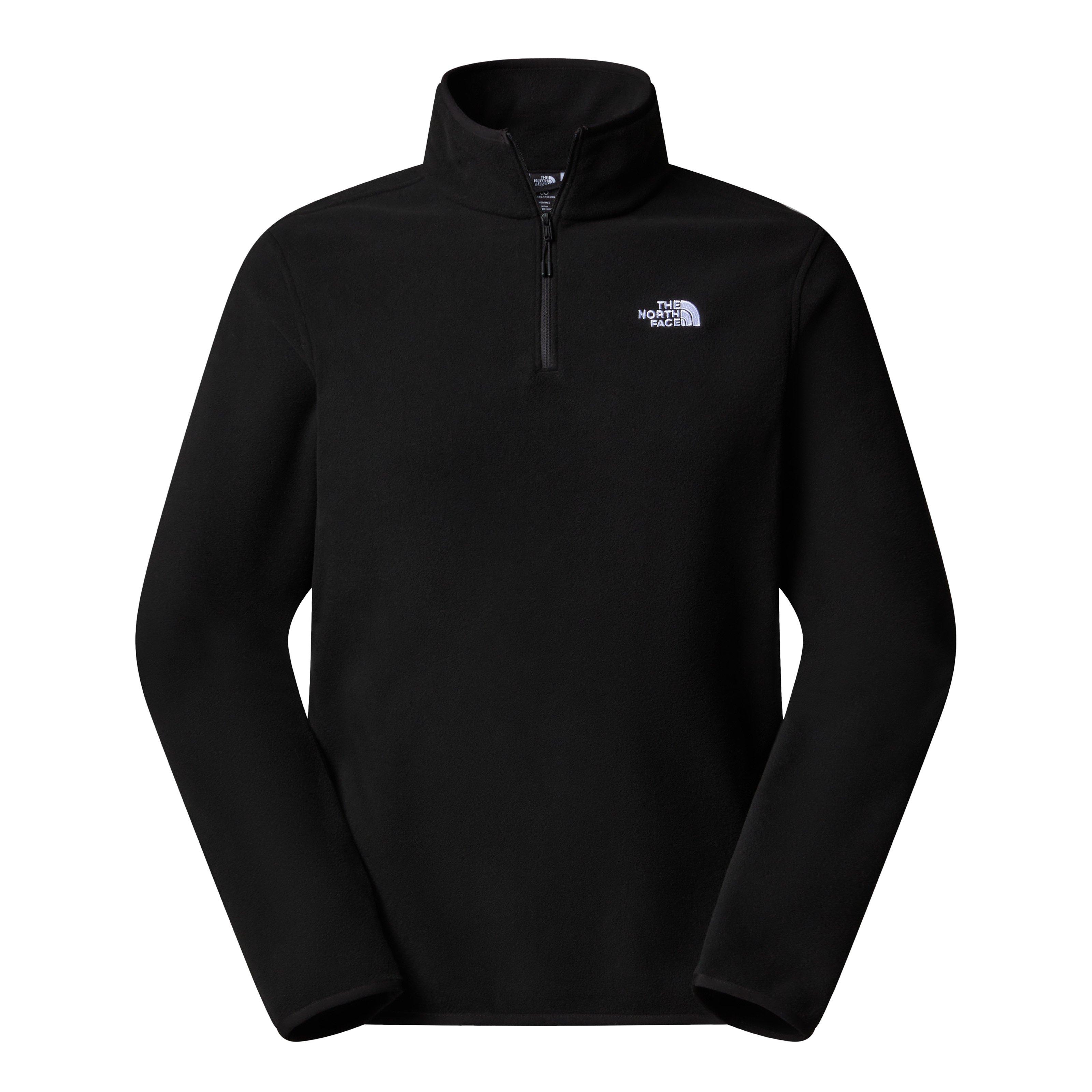 The North Face Men's Glacier 1/4 Zip Fleece - Black | Tiso