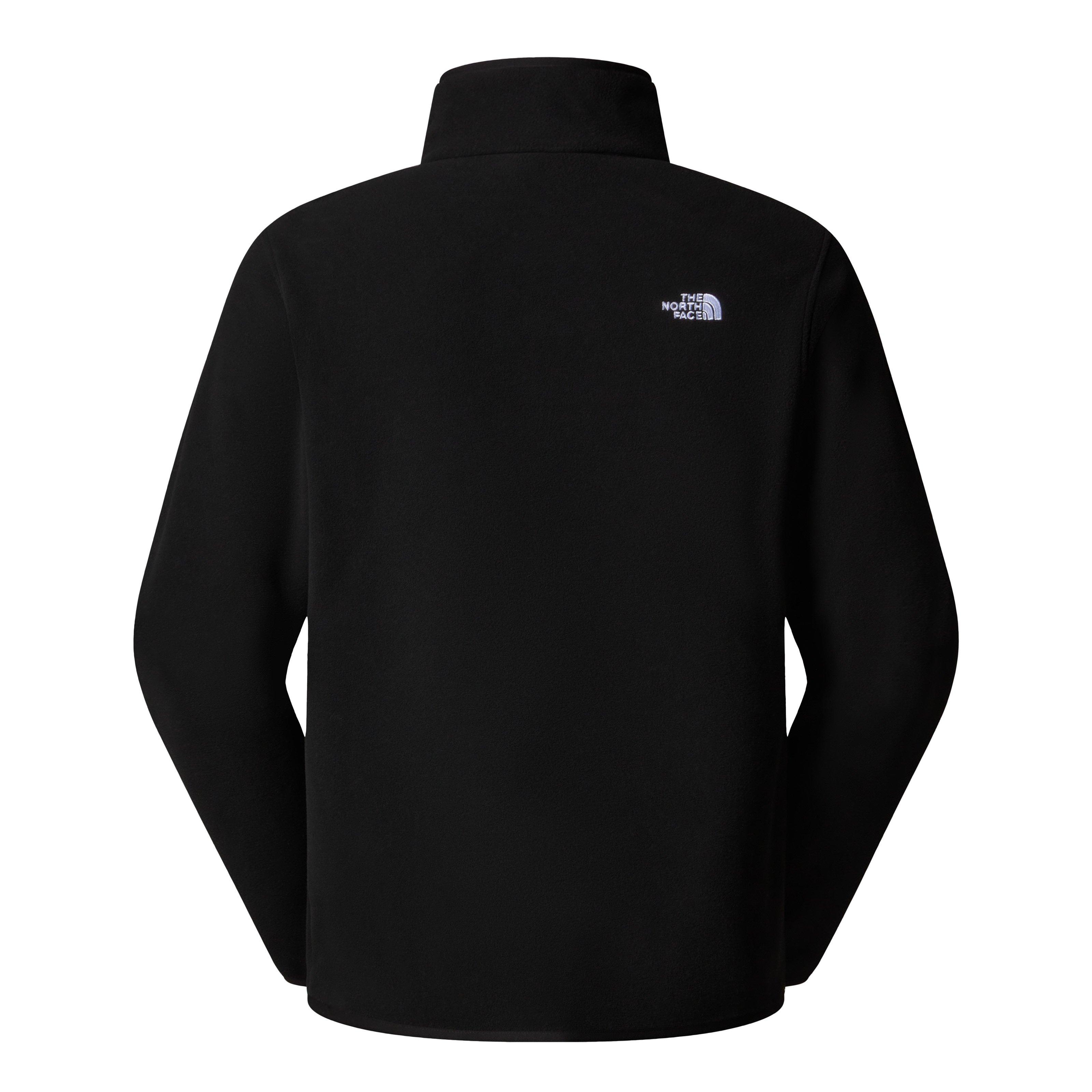The North Face Men's Glacier 1/4 Zip Fleece - Black | Tiso