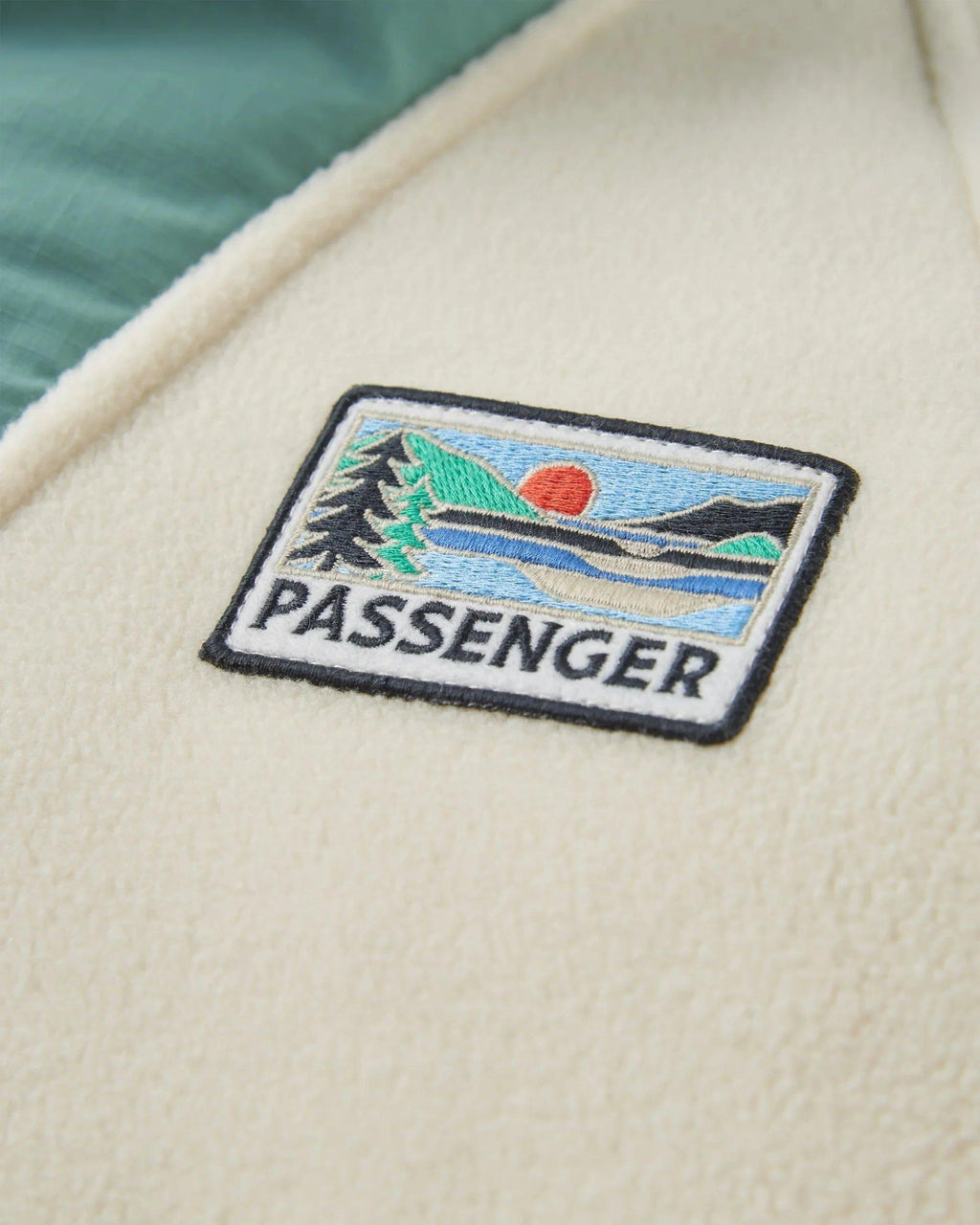 Women's Alexander 1/2 Zip Hooded Fleece - Cream / Blue