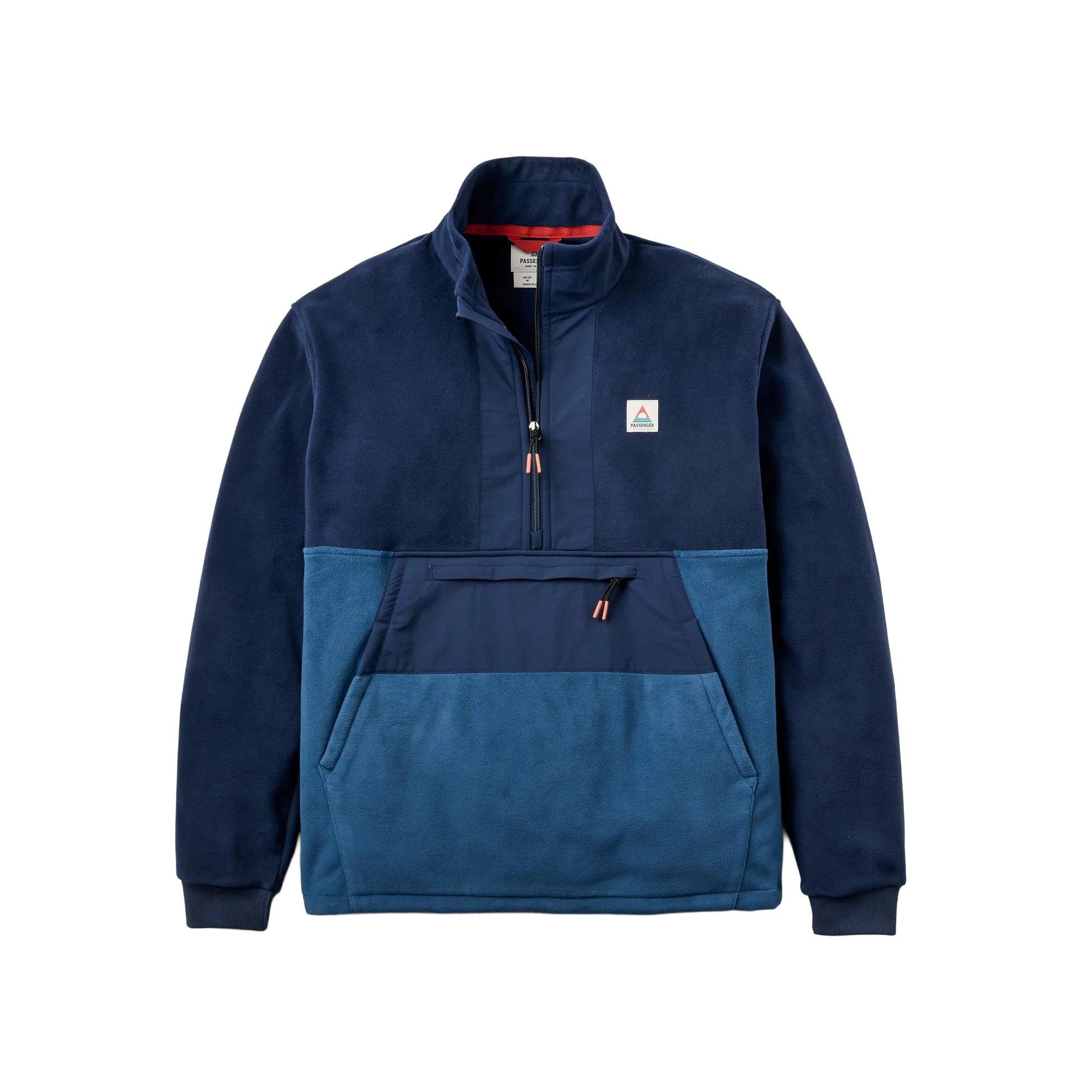 Men's Woodland Hoodless 2.0 1/2 Zip Fleece - Navy