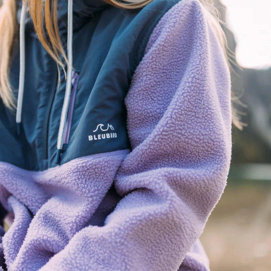 Women's Polar Hybrid 1/4 Zip Fleece - Purple