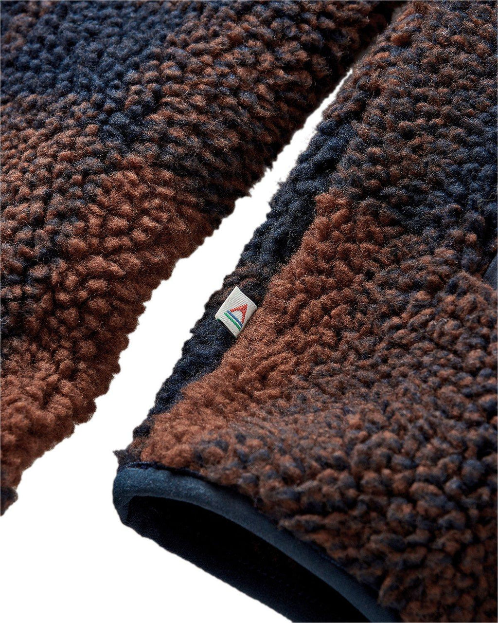 Men's Offroad Sherpa 1/2 Zip Fleece - Navy / Brown