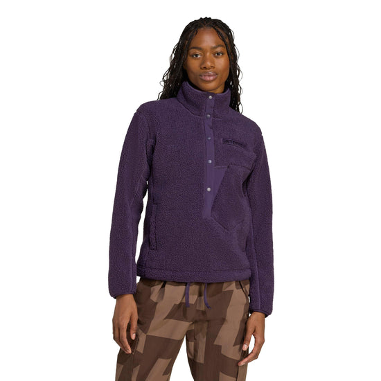 Women's Xploric High Pile Snap Fleece - Purple