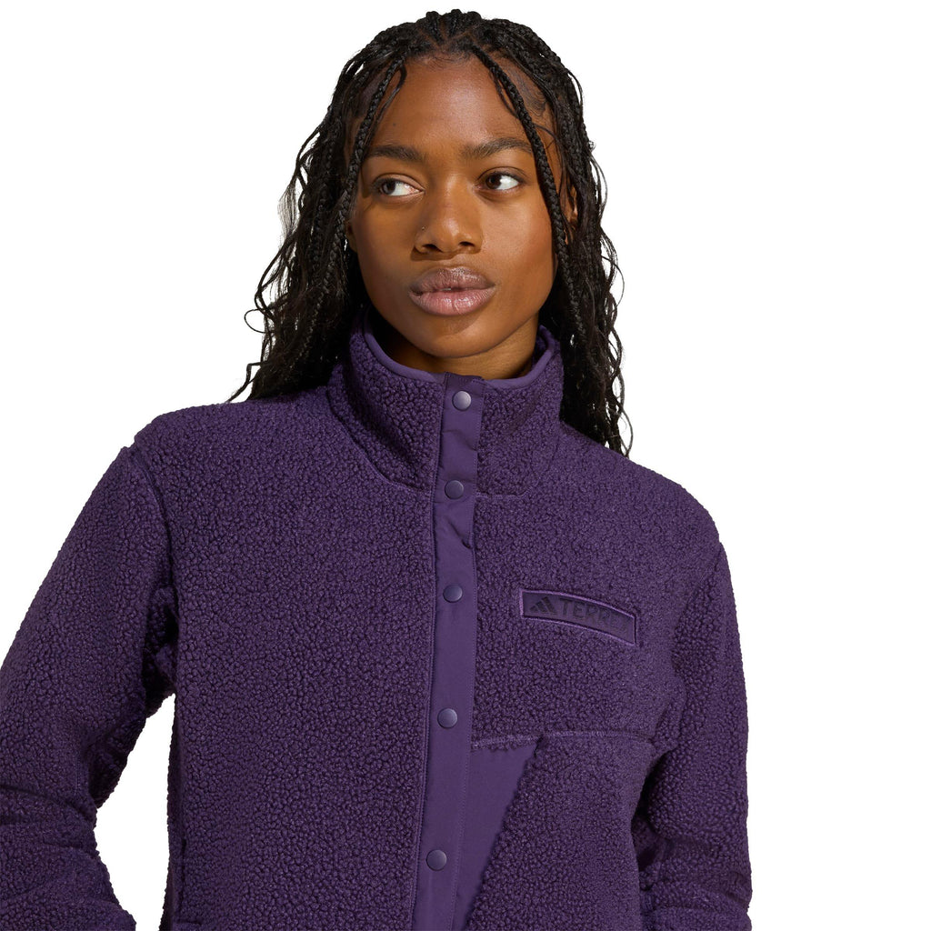 Women's Xploric High Pile Snap Fleece - Purple