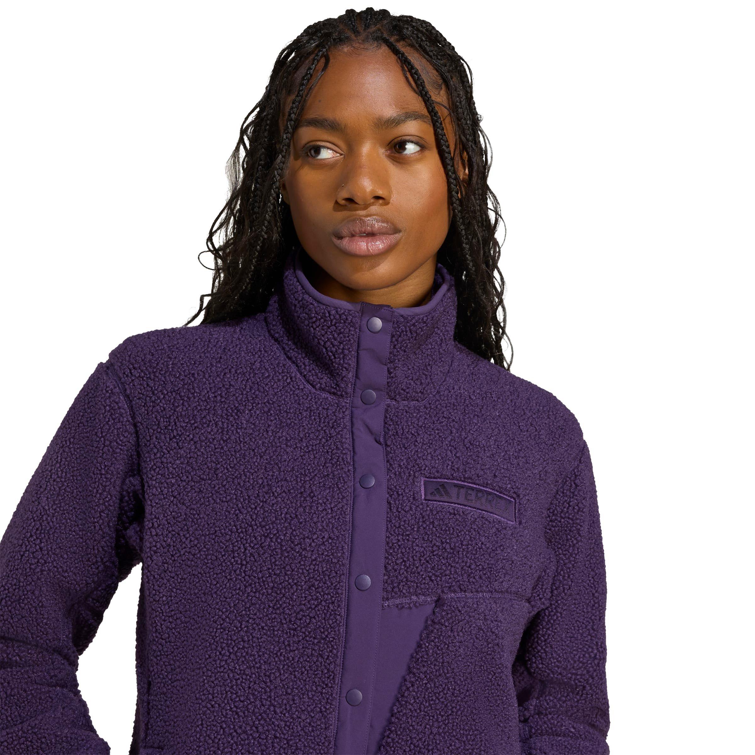 Women's Xploric High Pile Snap Fleece - Purple