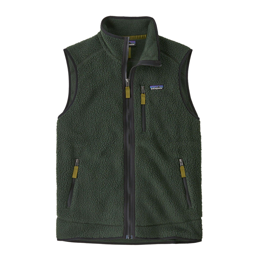 Men's Retro Pile Fleece Vest - Green