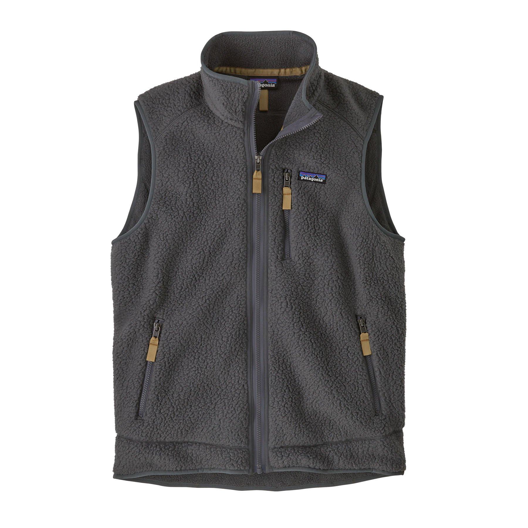 Men's Retro Pile Fleece Vest - Grey