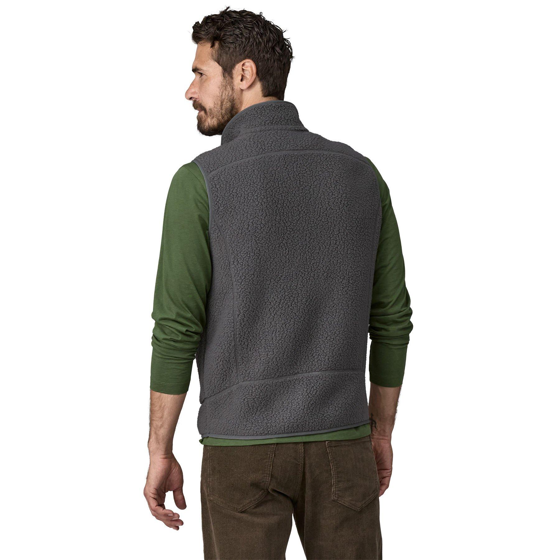 Men's Retro Pile Fleece Vest - Grey