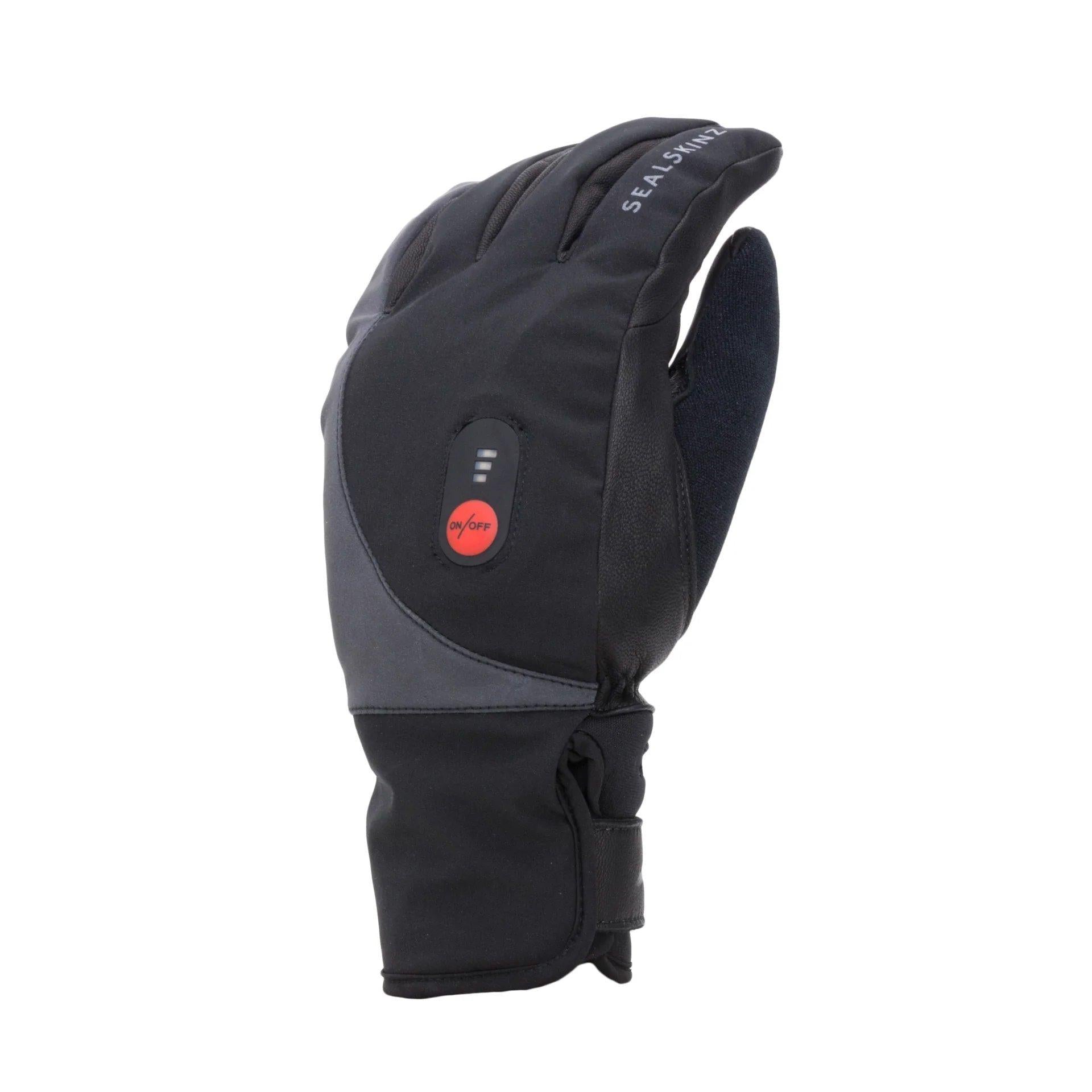 Upwell Waterproof Heated Cycling Gloves - Black