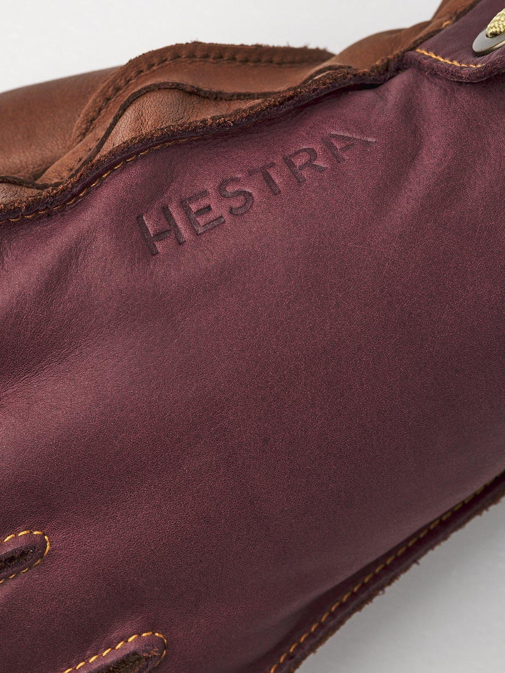 Men's Hestra Wakayama Glove - Bordeaux/Brown