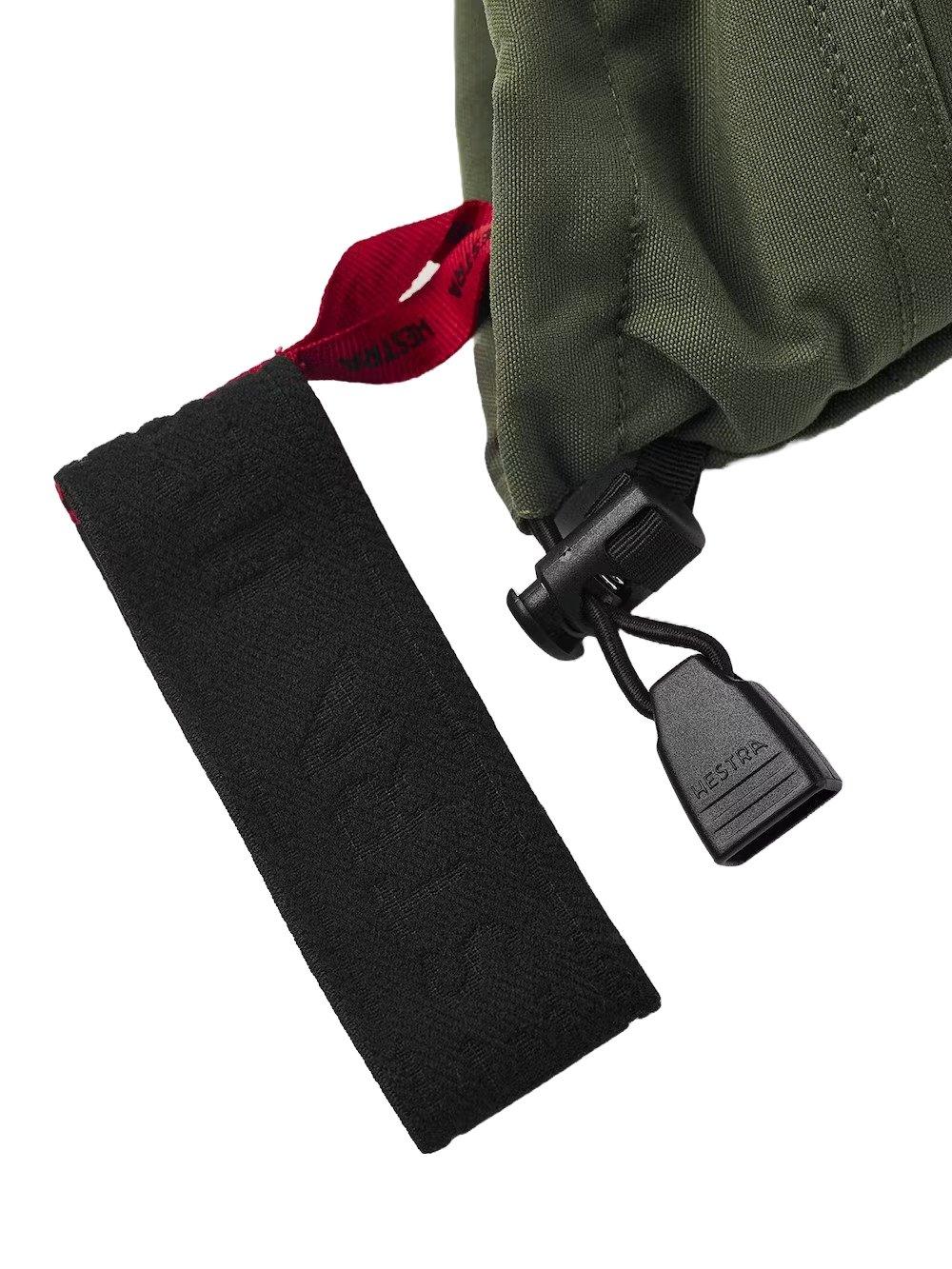 Men's Army Leather Heli Ski Gloves - Olive