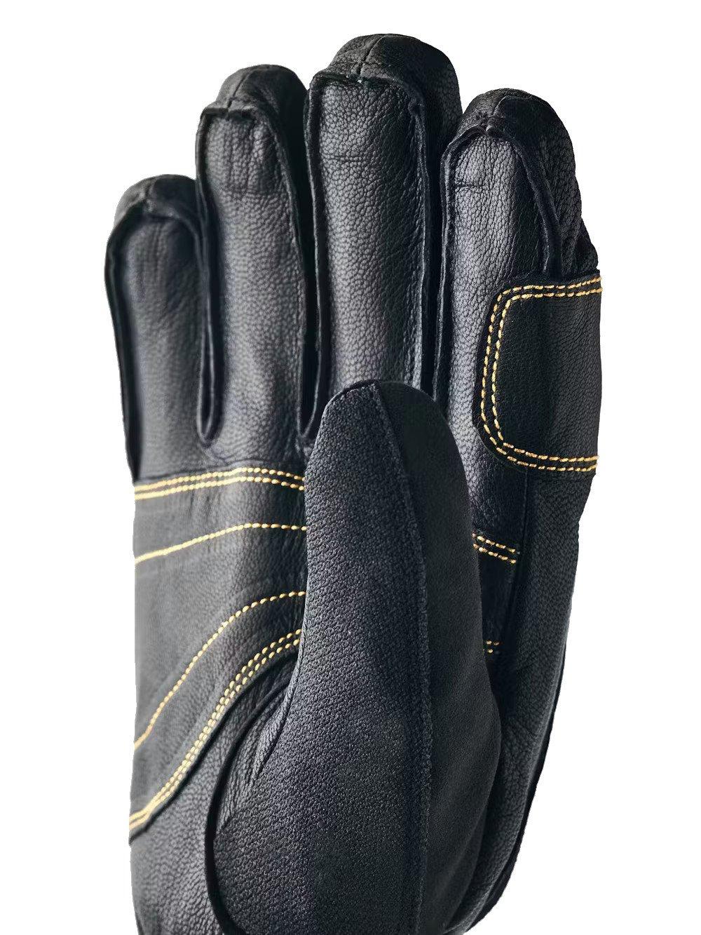 Men's Army Leather GORE-TEX Short Gloves - Black