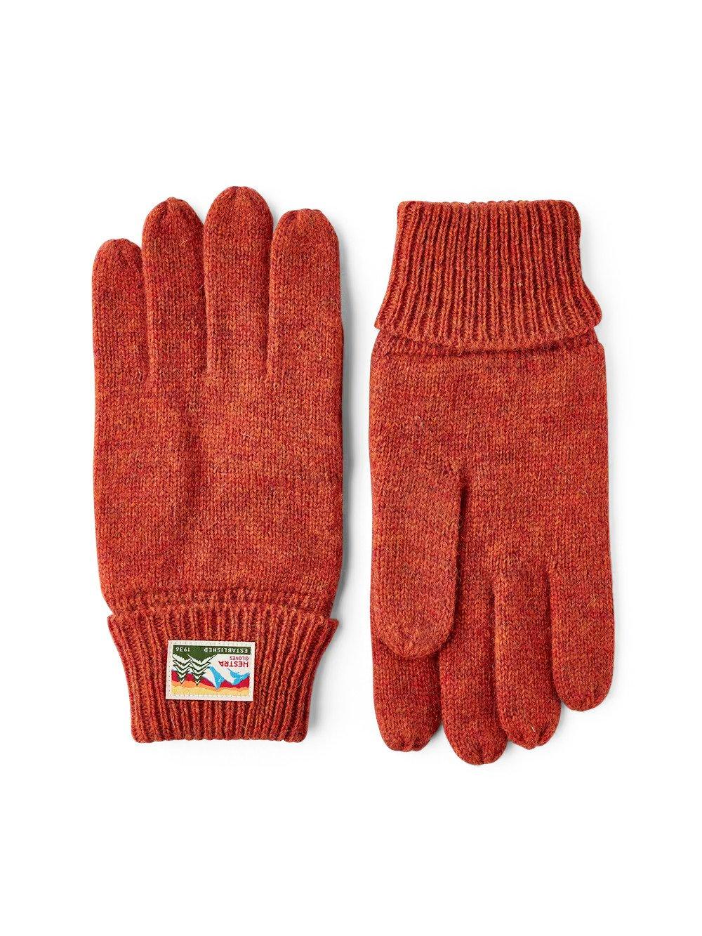 Unisex Raggwool Gloves - Red