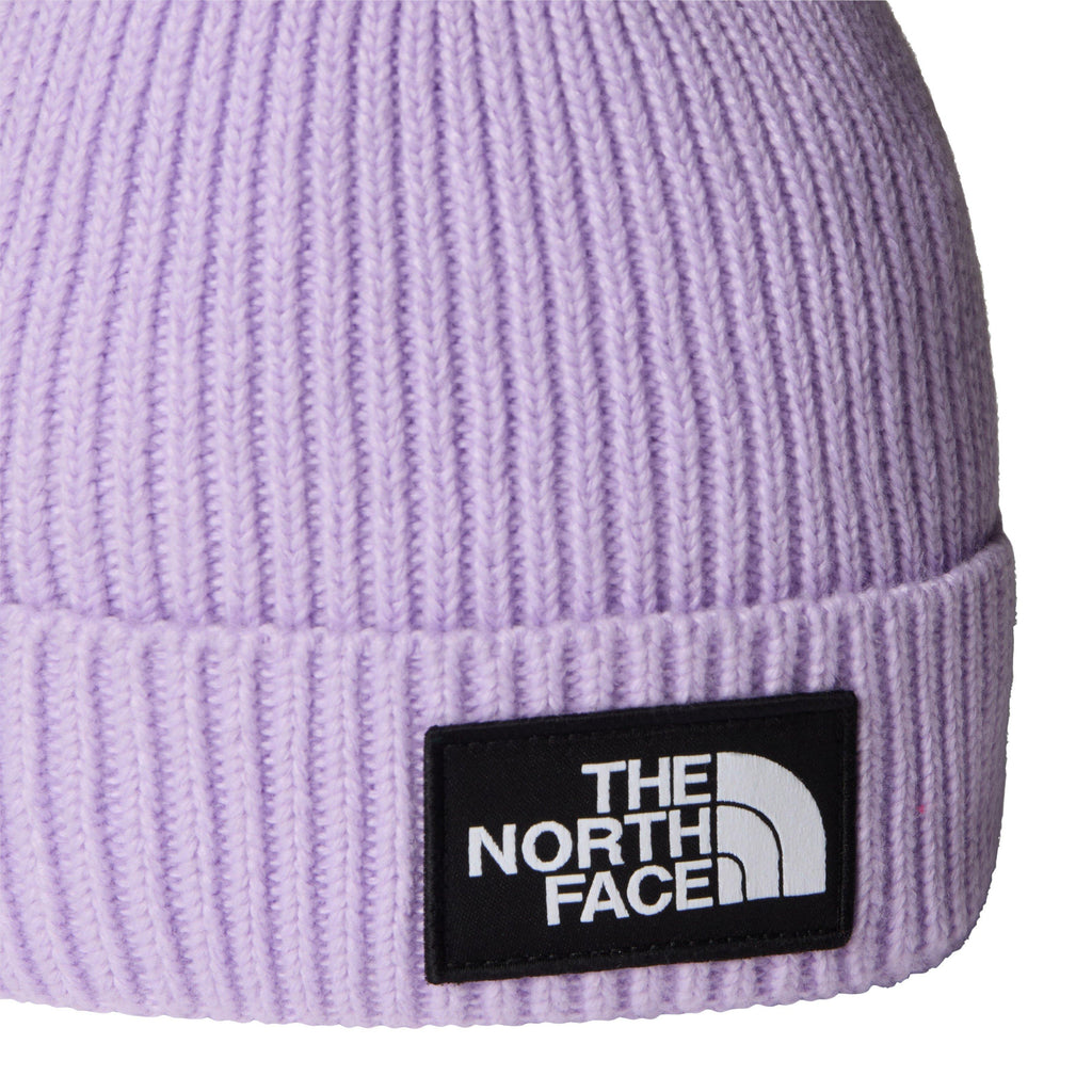 Kids' TNF Logo Box Cuffed Beanie - Purple