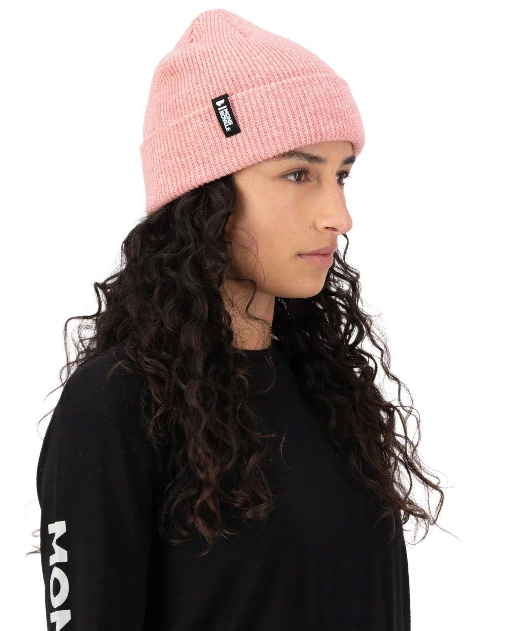 Unisex Chunky Logger Merino Beanie - Pink