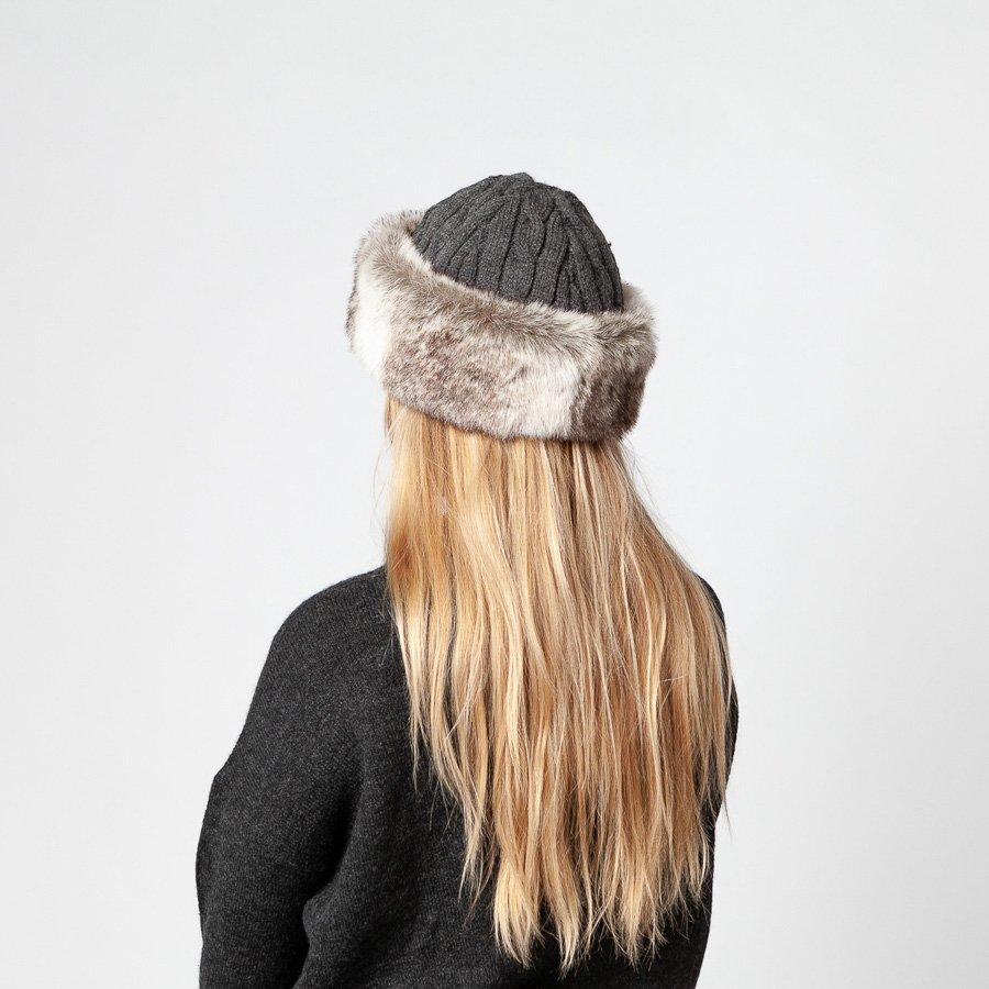 Fur Cable Bandhat - Grey