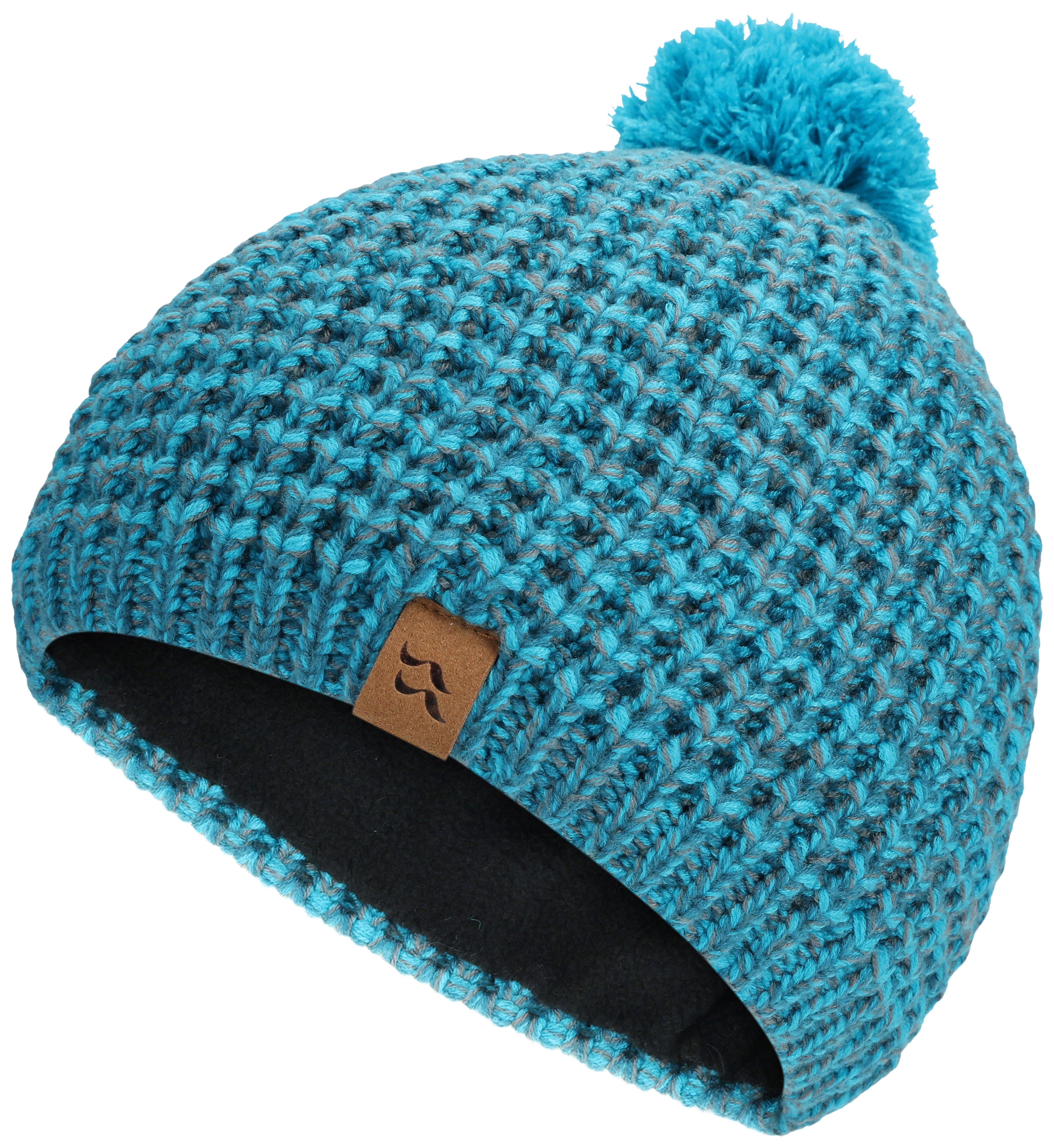 Women's Nonna Bobble Hat - Aquamarine