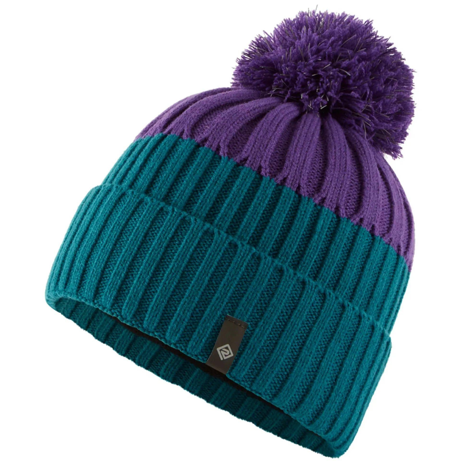 Women's Bobble Hat - Purple