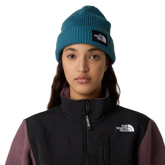 Unisex Salty Lined Beanie - Blue