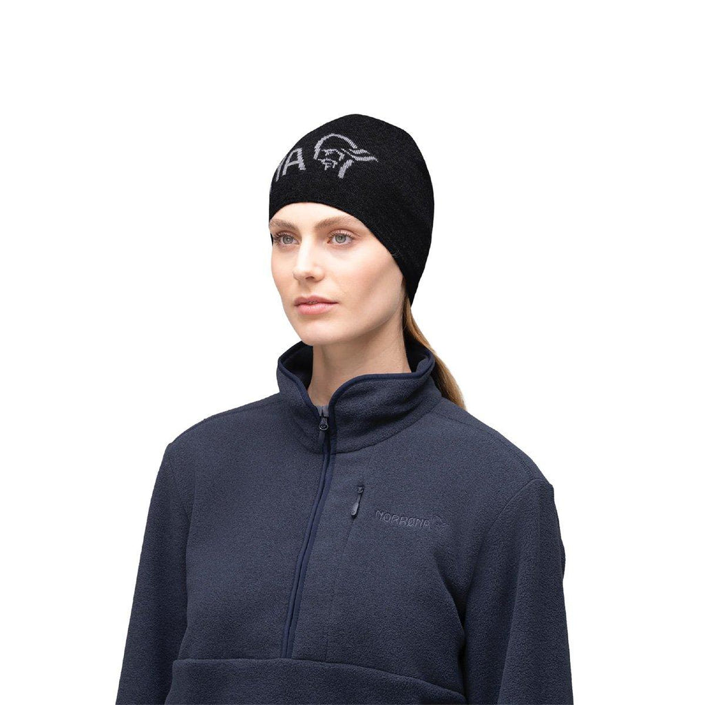 Unisex 29 Light Merino Logo Beanie - Black