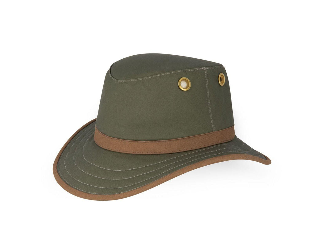Unisex TWC7 Outback Waxed Hat - Green/British Tan