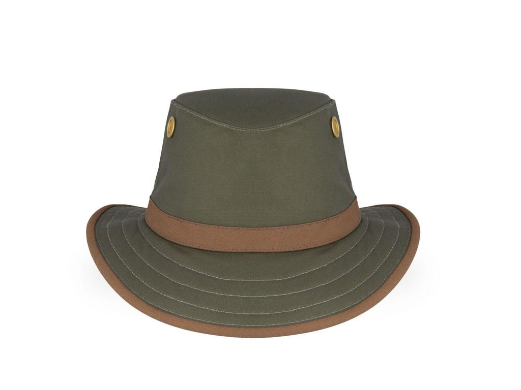 Unisex TWC7 Outback Waxed Hat - Green/British Tan