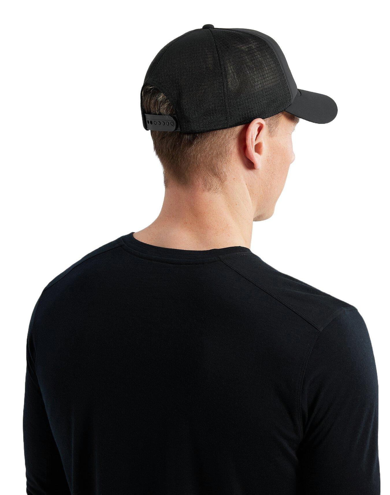 Unisex Bird Trucker Curved Hat - Black