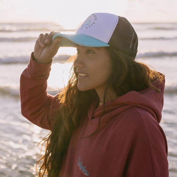 Unisex Margins Snapback Trucker Cap - Ash Blue