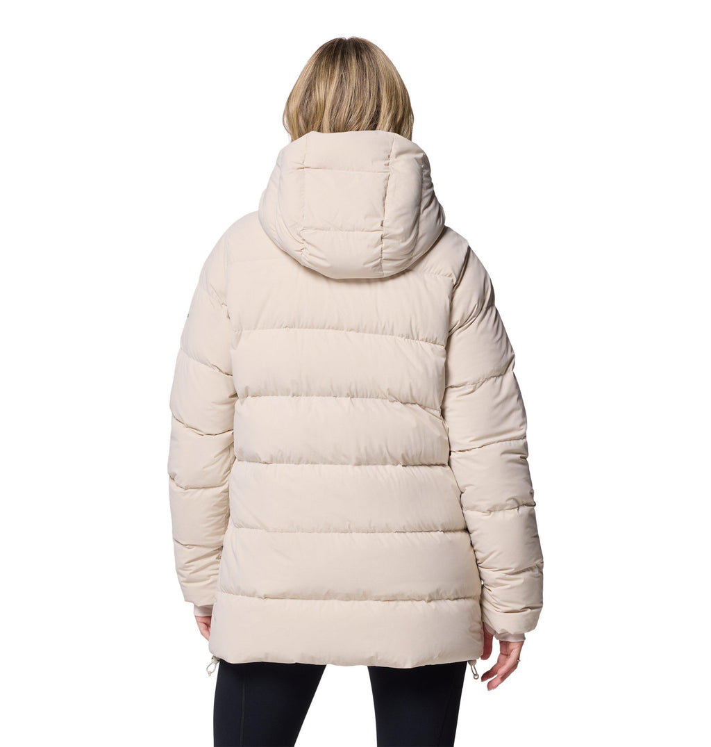 Women's Amaze Puff Mid Hooded Down Jacket - Cream