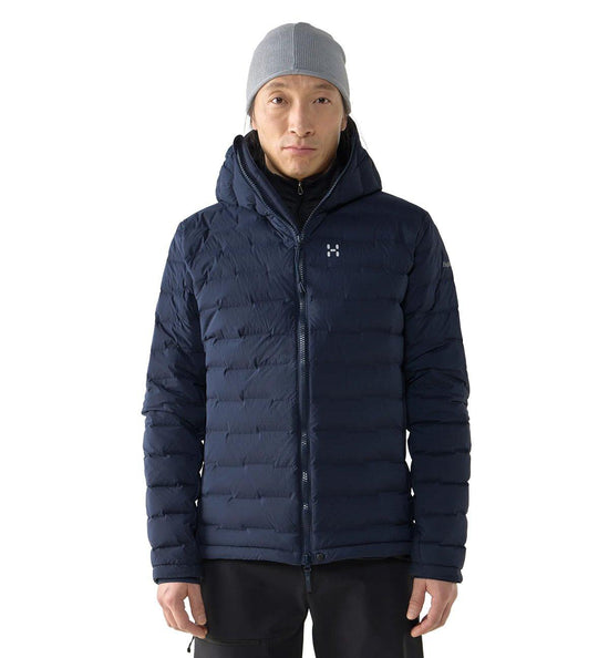 Men's Spitz Down Hooded Jacket - Navy